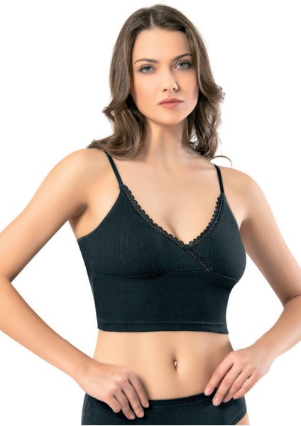 Kadın Kaşkorse Ip Askılı Crop 6437