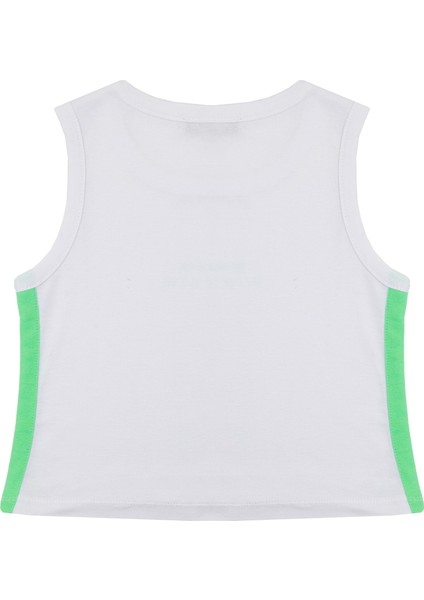 Kız Çocuk Yeşil Şort Tshirt Takım - Kolej