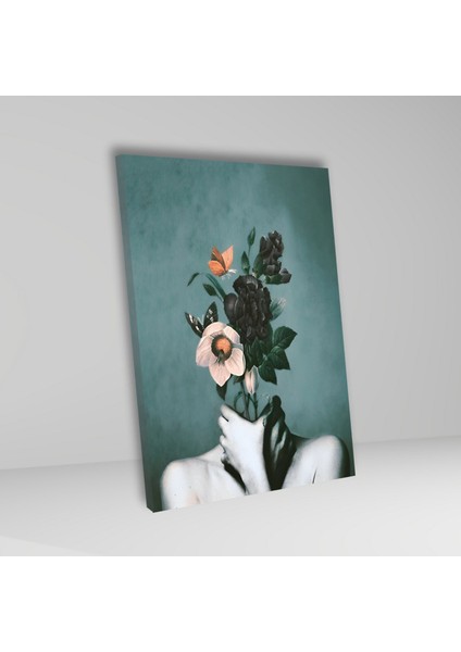 Tekli Dikey Kanvas Psikiyatri Poliklinik Tablosu Bunalmış Insan fiyatları