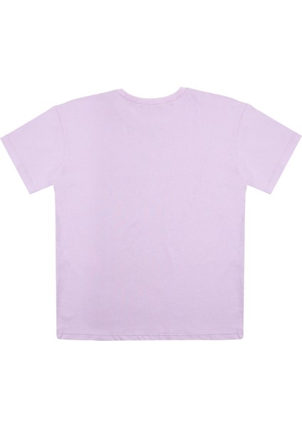 Kız Çocuk Mor Tayt Tshirt Takım - Alden