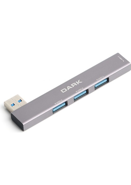 4 Port USB Çoklayıcı Hub, Type-A To 1x Usb3.0 & 3x Usb2.0 Type-A (DK-AC-USB34A)