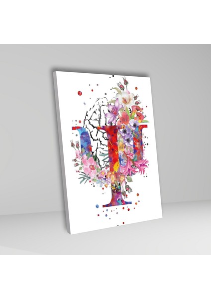 Tekli Dikey Kanvas Psikoloji Poliklinik Tablosu Psişe Sembolü fiyatları