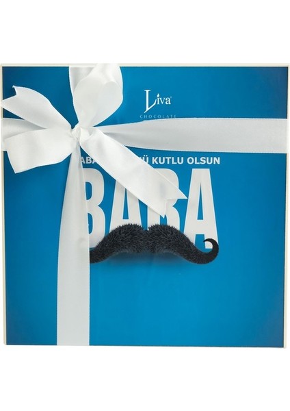 Babalar Günü Bıyık Desenli Madlen Çikolata 48 Adet