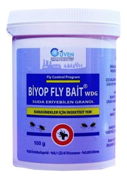 Biyop Fly Bait Wdg Suda Eriyen Karasinekler Için Granül Yem