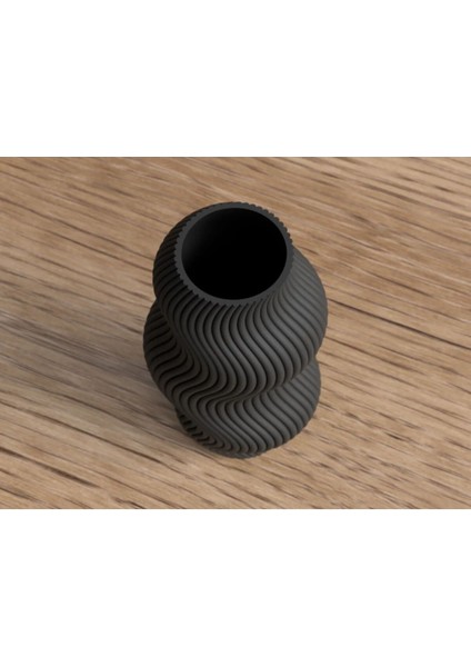Modern Dalgalı Vazo ( 23 Cm )
