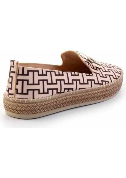 Bej Baskılı Kumaş Kadın Espadril K01309600604 fırsatları