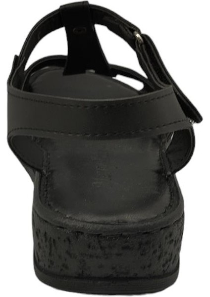 242252Z Ortopedik Comfort Taban Cırtlı Kadın Sandalet Ayakkabı