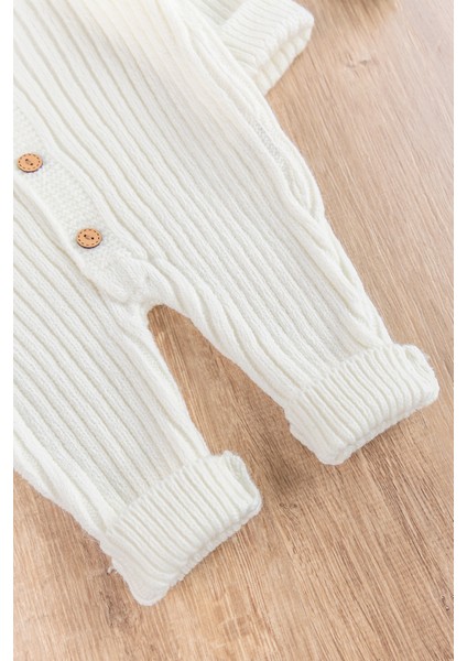 Şapkalı Unisex Kışlık Bereli Bebek Tulum