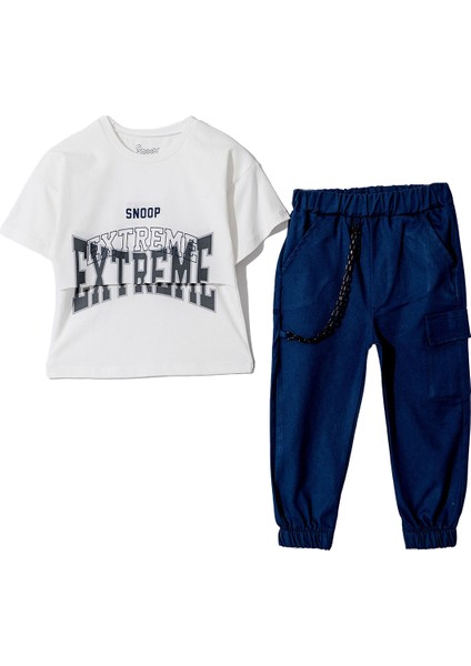 Exstrem Kargo Cepli Zincir Aksesuarlı Erkek çocuk takım - Beyaz fiyatları