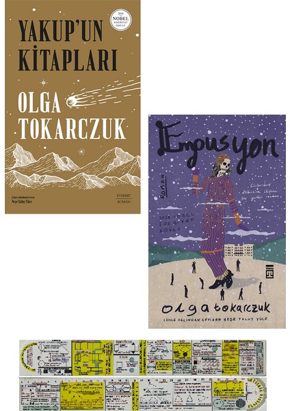 Olga Tokarczuk - Yakup'un Kitapları - Empusyon 2'li Set - Matematik Öğreten Cetvel