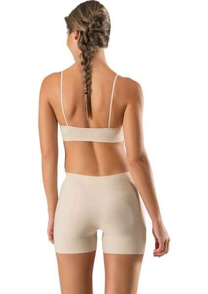 Dikişsiz Iz Yapmaz Lazer Seamless Kadın Toparlayıcı Kısa Paçalı Boxer Korse Ten modelleri