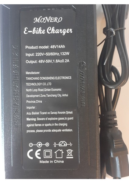 Elektrikli Bisiklet Şarz Aleti Volta Vsm 48V-14AH Monero modelleri