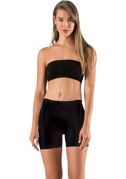 Dikişsiz Iz Yapmaz Lazer Seamless Kadın Toparlayıcı Kısa Paçalı Boxer Korse Siyah fiyatları