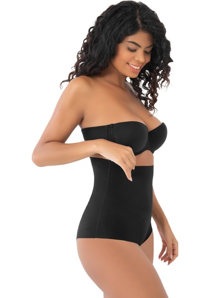 Dikişsiz Iz Yapmaz Seamless Toparlayıcı Yüksek Bel Kadın Slip Külot Korse Siyah modelleri
