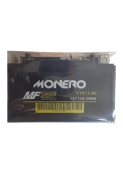 Motosiklet Akü 12V7AH/10HR YTX7A - Bs - [scooter] Monero