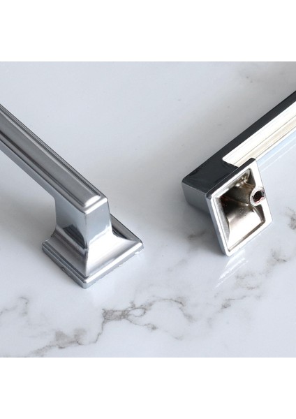 Gama 224 mm Krom Metal Kulp Mobilya Dolap Mutfak Dolabı Kapak Çekmece Kulpları Kulbu Kulbu 22.4 cm