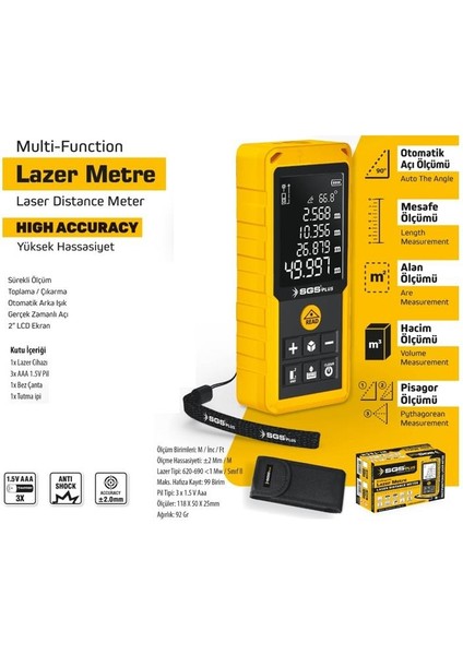 5425 Lazer Metre 60 mt fırsatları