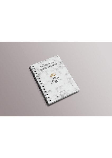 Evlilik ve Çeyiz Defteri 14X20 cm Notebook