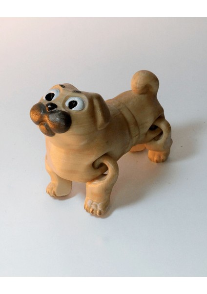 Pug Köpek Oyuncak Hayvanlar Hareketli Oyuncak 3'lü Pug Köpek Oyuncak