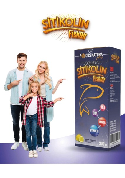 Focus Natura Plus Sitikolin , Balık Yağı , Epa ,Dha