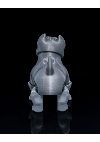 Hareketli American Buldog Şirin Köpek Oyuncak 17 cm (Büyük Boy)