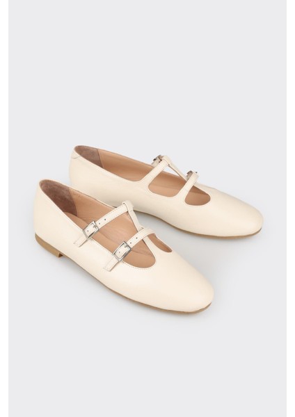Ekru Deri Kadın Günlük Ayakkabı fiyatları