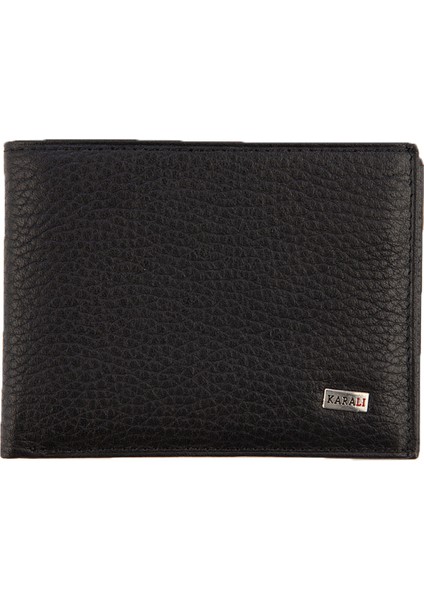 Deri Erkek Cüzdan Siyah-Taba C147-13
