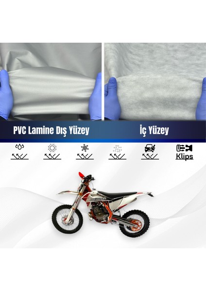 Ultra Shop Memnun TS250E Su Geçirmez Motosiklet Branda 4 Mevsime Uygun Motor Brandası
