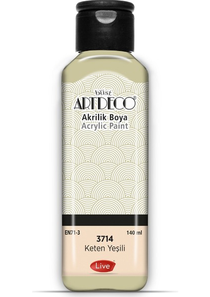 Akrilik Boya 140 ml Keten Yeşili 3714