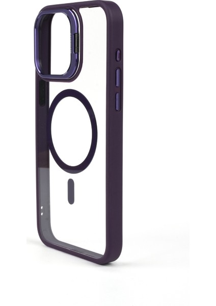 iphone 14 Kılıf Magsafe Uyumlu Kamera Standlı +Lens Koruyuculu Kapak fiyatları