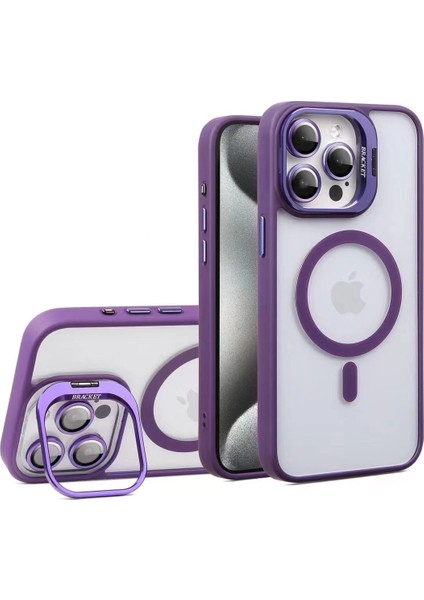 iphone 14 Kılıf Magsafe Uyumlu Kamera Standlı +Lens Koruyuculu Kapak fırsatları