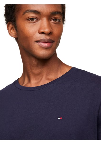 Tommy Hilfiger Erkek Lacivert T-Shirt