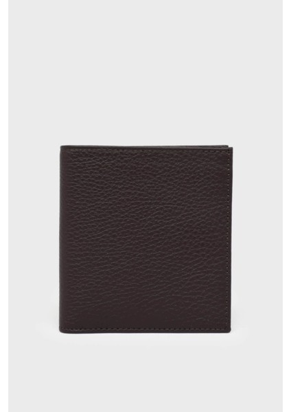 YSMN0210 Kahverengi Unisex Deri Cüzdan