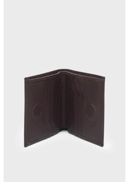 YSMN0210 Kahverengi Unisex Deri Cüzdan