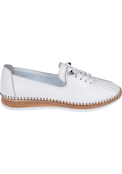 Hakiki Deri Comfort Kadın Ayakkabı VOY-8786 BEYAZ fiyatları