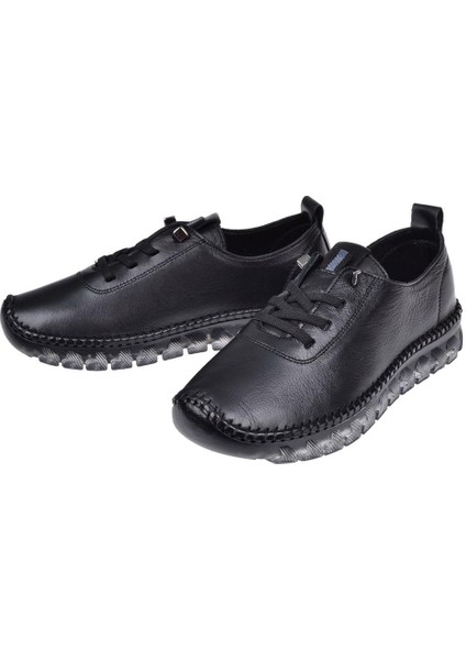 Hakiki Deri Comfort Kadın Ayakkabı VOY-9050 SİYAH fırsatları