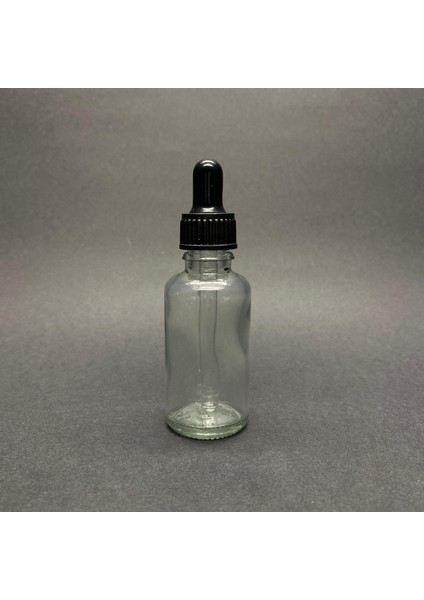 JUNİBELİW 5 Adet 30 ml Şeffaf Cam Şişe Kapaklı Cam Damlalıklı Boş Çok Amaçlı Yağ Esans Şişesi 5X30ML