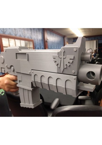 Warhammer 40K Bolter Oyuncak Silah 55 cm (Dev Boy)