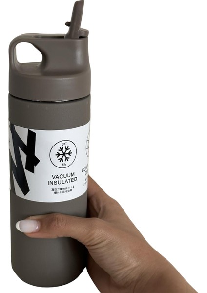 Çift Yalıtımlı Pipetli Vizon 550ML Stainless Steel Vakumlu Termos