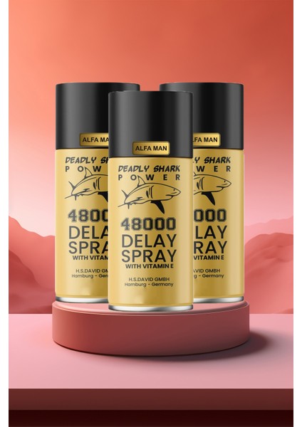 3 Adet Dellay Sprey 48000 Long Time 45 ml