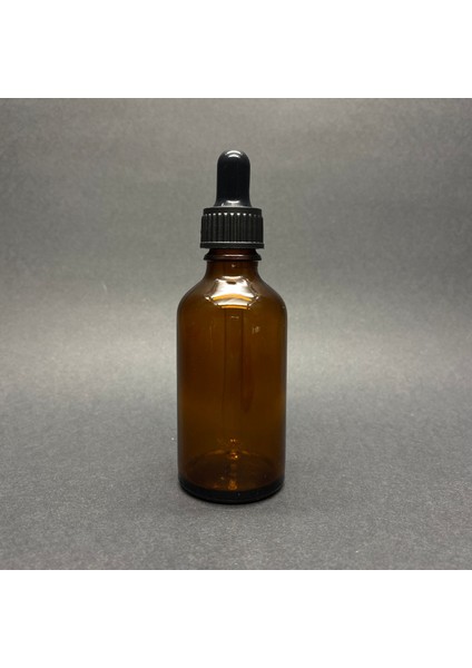 JUNİBELİW 4 Adet 50 ml Amber Cam Şişe Kapaklı Cam Damlalıklı Boş Çok Amaçlı Yağ Esans Şişesi 4X50ML