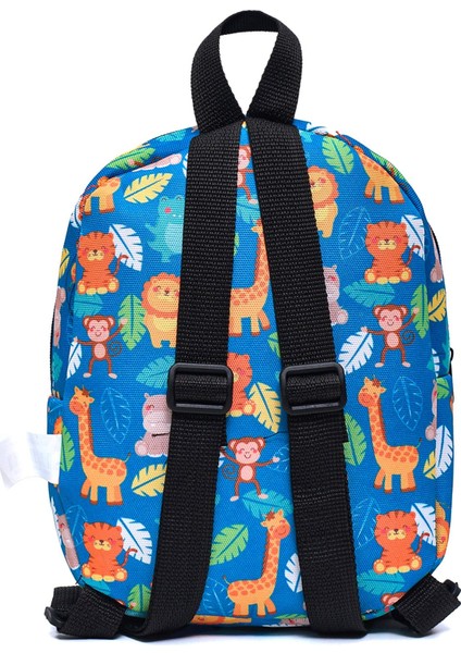 Kids Eğlenceli Zürafa Baskılı Tek Bölmeli Kreş/çocuk Çantası