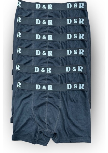 Ekonomik Erkek Boxer 6'lı %95 Pamuk %5 Likra