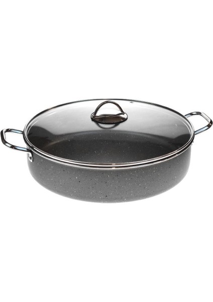 Granit Kısa Tencere 40 Cm Karnıyarık Tencere Ekstra Derin