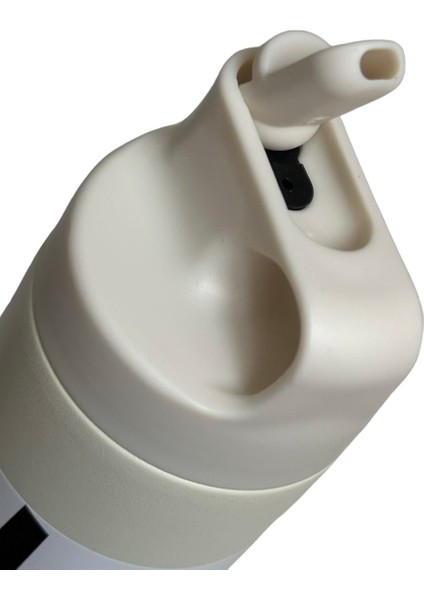 Çift Yalıtımlı Pipetli Beyaz 550ML Stainless Steel Vakumlu Termos