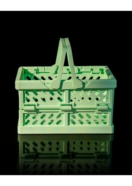 Çok Amaçlı Sert Plastik Kasa Alışveriş Sepeti Organizer Katlanabilir 15CM fiyatları