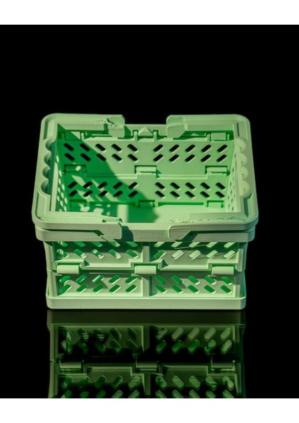 Çok Amaçlı Sert Plastik Kasa Alışveriş Sepeti Organizer Katlanabilir 15CM indirimleri