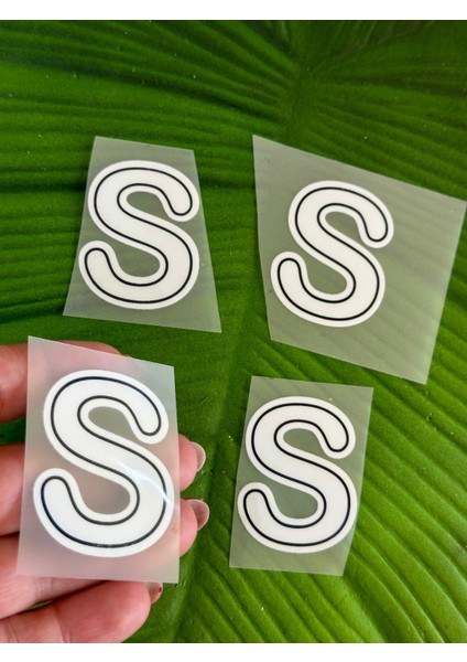 5x4 cm Ütü Ile Yapışan S Harfi Transfer Baskı Arma