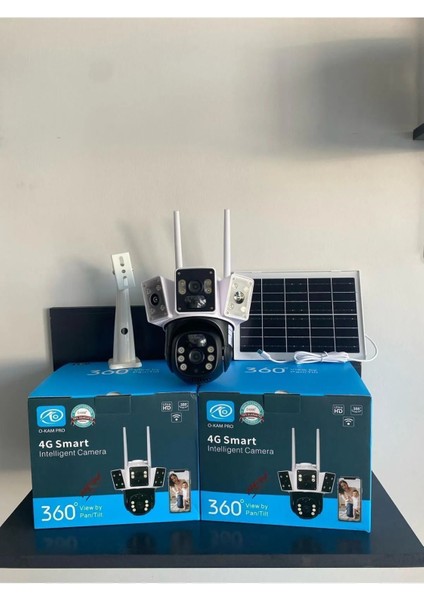 4g Solar Güneş Enerjili Çift Kameralı 1080P Ptz Kamera 6mp Dual Lens Imei Kayıtlı