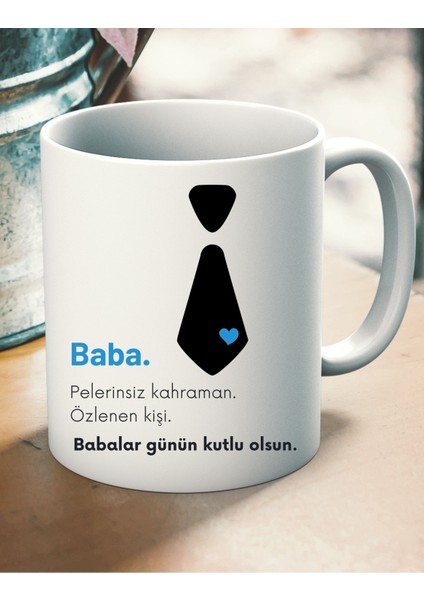 Babalar Gününe Özel Pelerinsiz Kahraman Kupası 2 Strafor Köpükle Paketlenmiş Kırılmaz Premium Kalite Kupa